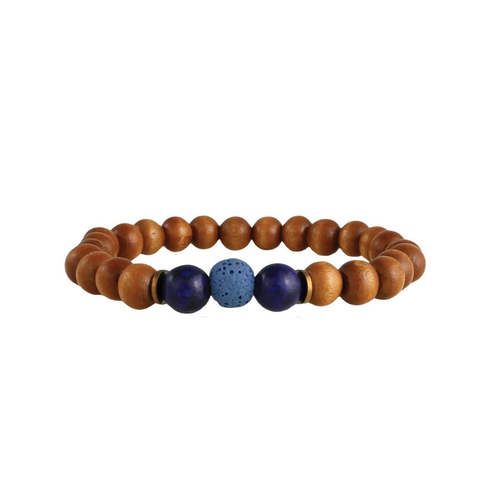 Navy Lava Bead Bracelet Images