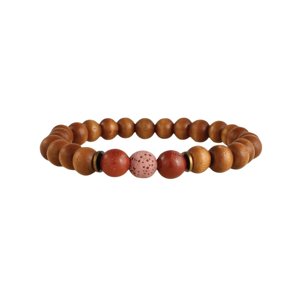 Red Lava Bead Bracelet Image